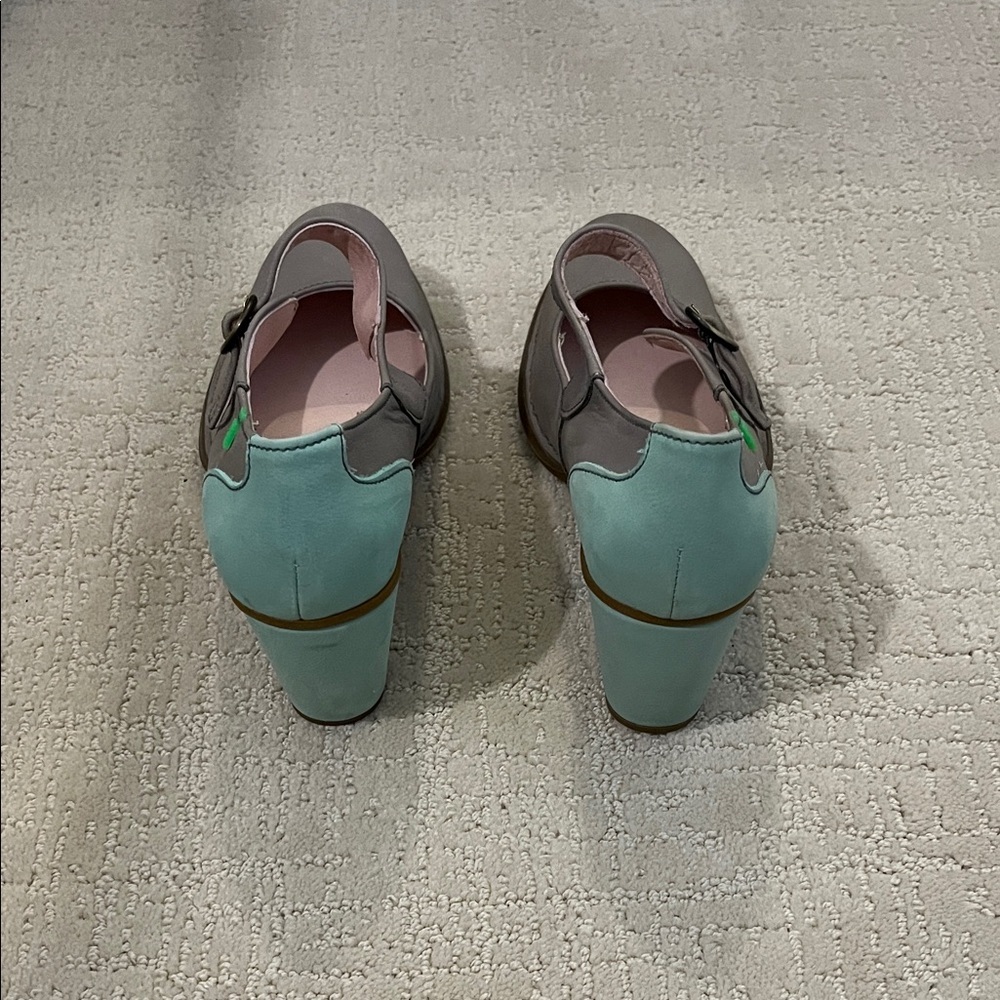 EL NATURALISTA Gray Mary Jane heels women’s size 41 - Picture 2 of 6